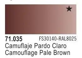 VLJ-71035 Vallejo 17ml Bottle Camouflage Light Brown Model Air (6/Bx)