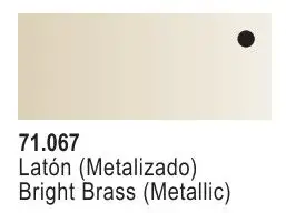 VLJ-71067 Vallejo 17ml Bottle Metallic Bright Brass Model Air (6/Bx)