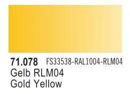 VLJ-71078 Vallejo 17ml Bottle Gold Yellow Model Air (6/Bx)