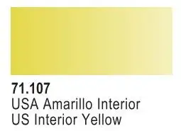 VLJ-71107 Vallejo 17ml Bottle US Interior Yellow Model Air (6/Bx)