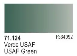 VLJ-71124 Vallejo 17ml Bottle USAF Green Model Air (6/Bx)