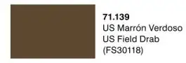 VLJ-71139 Vallejo 17ml Bottle US Field Drab Model Air (6/Bx)