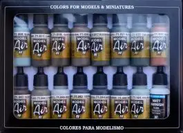 VLJ-71193 Vallejo 17ml Bottle RLM Model Air Paint Set (16 Colors)