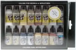 VLJ-71194 Vallejo 17ml Bottle Weathering Model Air Paint Set (16 Colors)