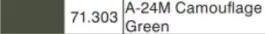 VLJ-71303 Vallejo 17ml Bottle A-24M Camouflage Green Model Air (6/Bx)