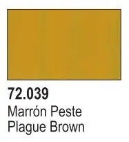 VLJ-72039 Vallejo 18ml Bottle Plague Brown Game Color (6/Bx)