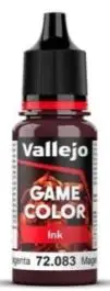 VLJ-72083 Vallejo 18ml Bottle Magenta Ink Game Color (6/Bx)