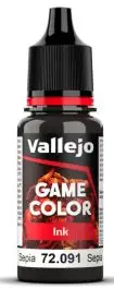 VLJ-72091 Vallejo 18ml Bottle Sepia Ink Game Color (6/Bx)