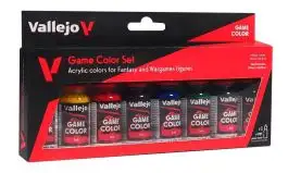 VLJ-72296 Vallejo 18ml Bottle Inks Game Color Paint Set (8 Colors)