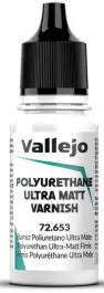 VLJ-72653 Vallejo 18ml Bottle Ultra Matte Polyurethane Varnish (6/Bx)