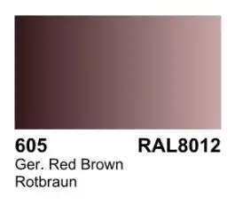 VLJ-73605 Vallejo 60ml Bottle German Red Brown RAL 8012 Surface Primer (6/Bx)