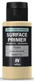 VLJ-73613 Vallejo 60ml Bottle Desert Tan Surface Primer (6/Bx)