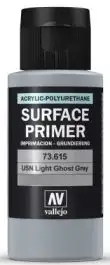 VLJ-73615 Vallejo 60ml Bottle USN Light Ghost Grey Surface Primer (6/Bx)