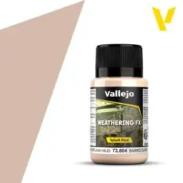 VLJ-73804 Vallejo 40ml Bottle Light Brown Splash Mud Weathering FX