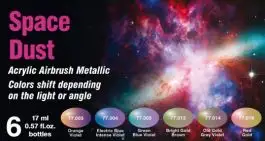 VLJ-77091 Vallejo 17ml Bottle Space Dust Metallic Color Shift Paint Set (6 Colors)