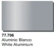 VLJ-77706 Vallejo 32ml Bottle White Aluminum Metal Color (6/Bx)
