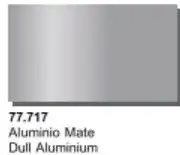 VLJ-77717 Vallejo 32ml Bottle Dull Aluminum Metal Color (6/Bx)