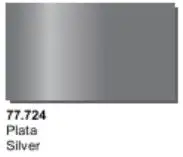 VLJ-77724 Vallejo 32ml Bottle Silver Metal Color (6/Bx)