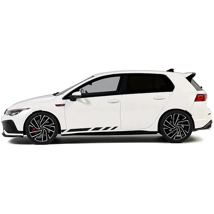 Volkswagen Golf VIII GTI Clubsport White Limited Edition to 1000 pieces Worldwide 1/18 Model Car by Otto Mobile