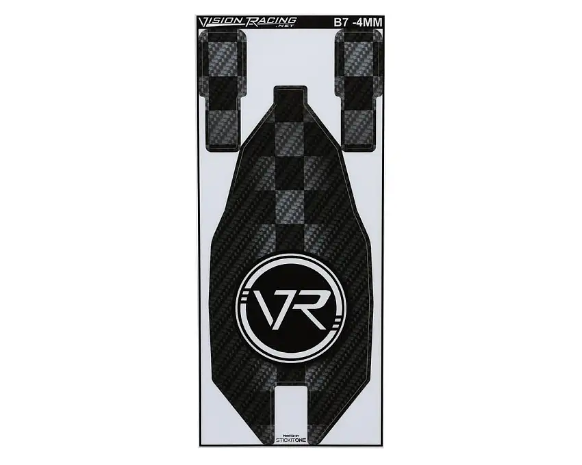 Vision Racing Team Associated B7 Chassis Protector (Carbon) (-4mm)