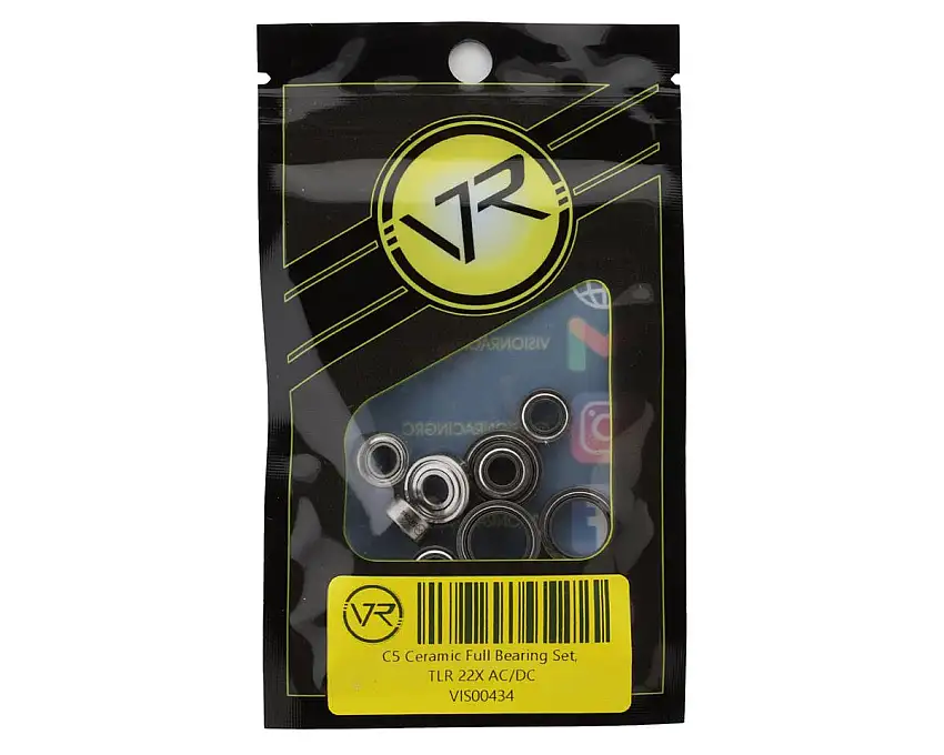 Vision Racing TLR 22X AC/DC C5 Ceramic Full Bearing Set