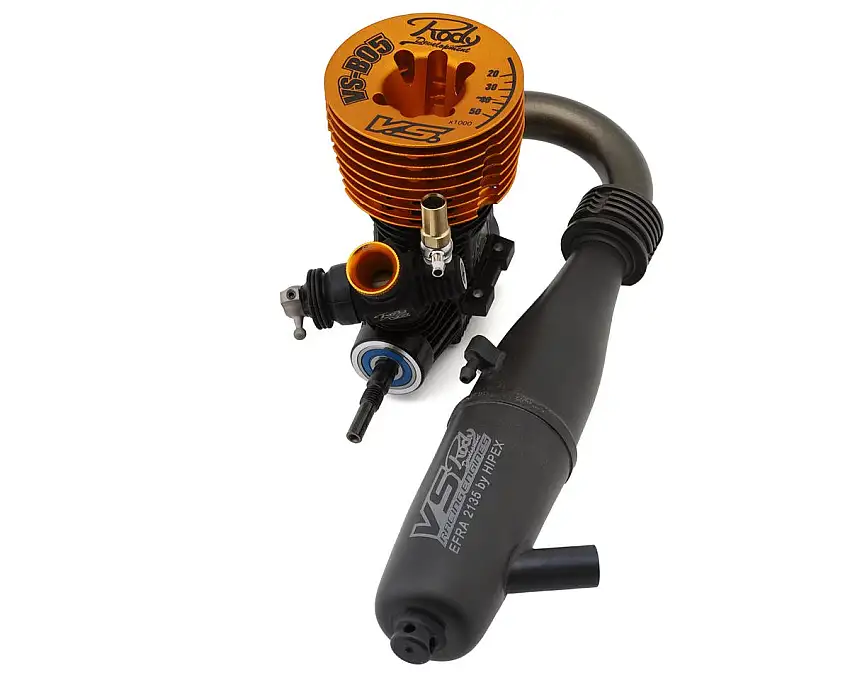 VS Racing VSB05 Long Stroke 3.5cc (.21) Competition Off-Road Buggy Engine Combo w/EFRA 2135 Pipe & L50 Manifold (Hard Anodized)