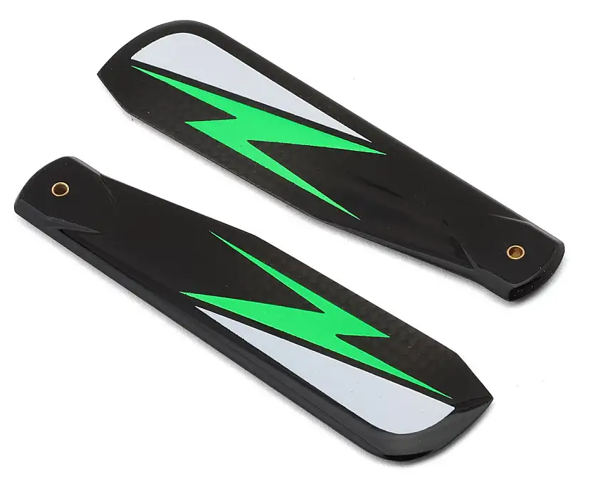 Vulcan Rotors 110mm Carbon Fiber Tail Blade Set (Green)