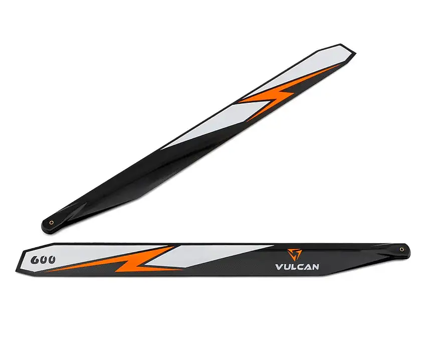 Vulcan Rotors 600mm Carbon Fiber Main Blade Set (Orange)