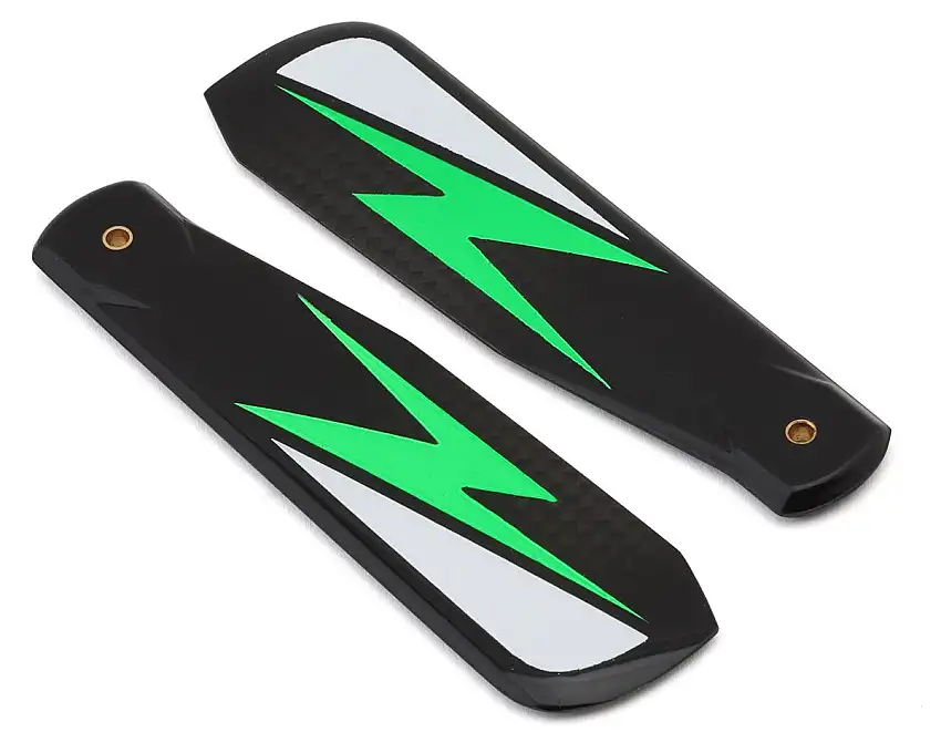 Vulcan Rotors 95mm Carbon Fiber Tail Blade Set (Green)