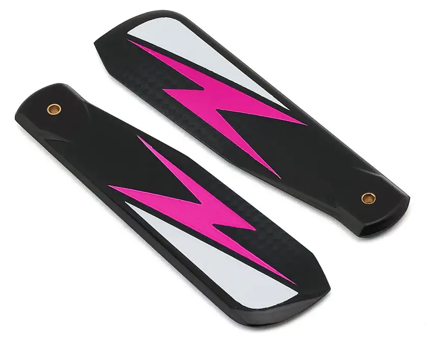 Vulcan Rotors 95mm Carbon Fiber Tail Blade Set (Pink)