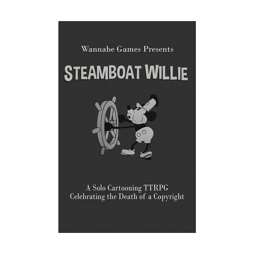 Steamboat Willie - A Solo Cartooning RPG