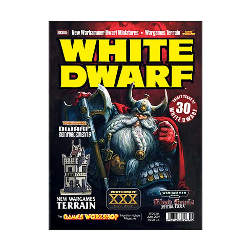 #329 "30 Years of White Dwarf, Dwarf Reinforcements, Blood Angels Codex"