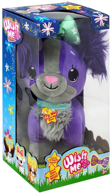 Wish Me Purple Puppy Plush with Sound
