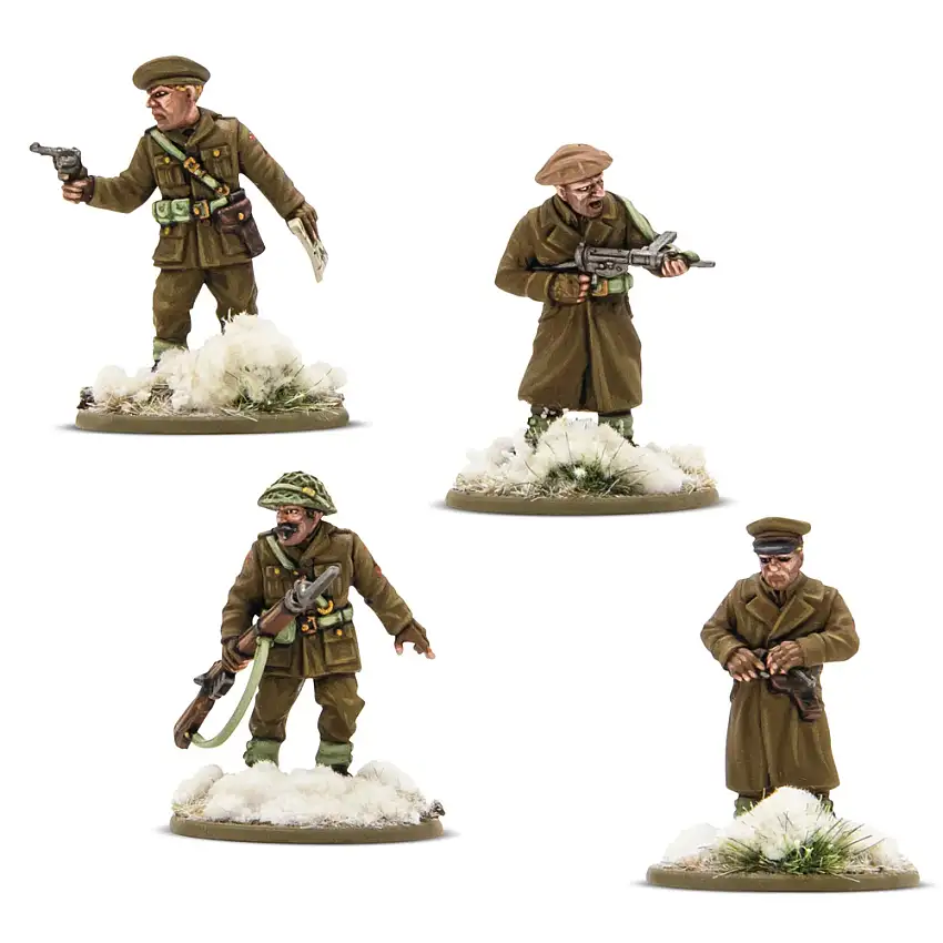 Bolt Action: British & Canadian Infantry (Winter) Platoon Commanders