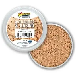 WLG849110030 Warlord Games Battlefields & Basing: Large Cork Chips (180ml)