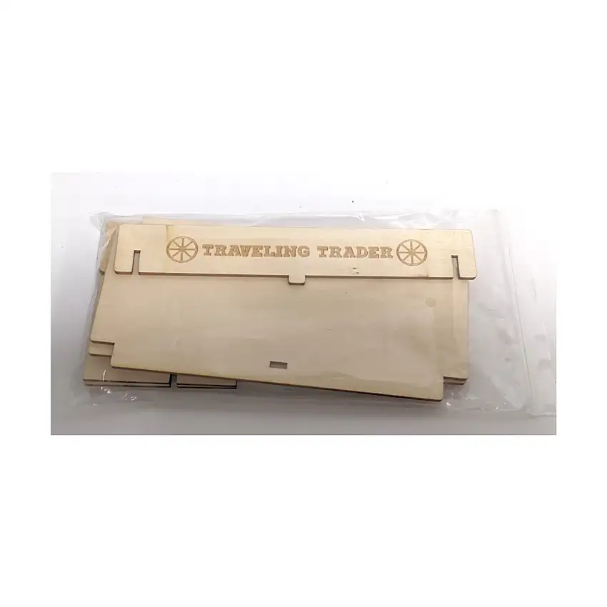 Wooden Traveling Trader - Larger Than Sleeves Edition