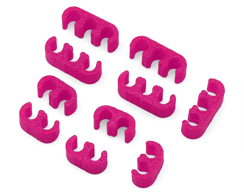 Webster Mods Wires & Cables Organizer Clips (Pink) (14AWG)