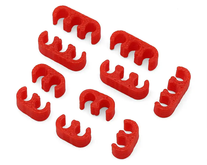 Webster Mods Wires & Cables Organizer Clips (Red) (14AWG)