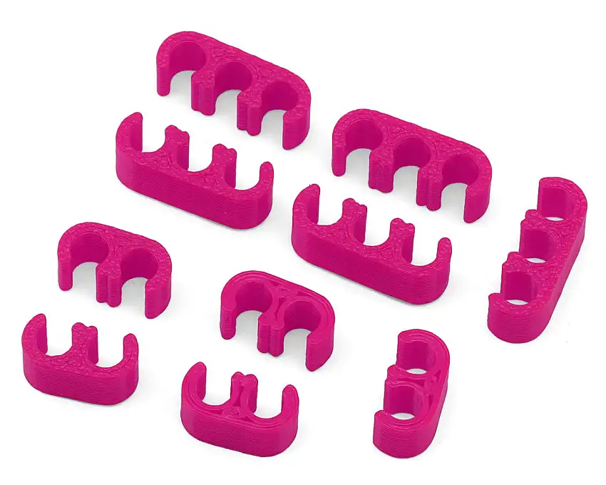 Webster Mods Wires & Cables Organizer Clips (Pink) (12AWG)