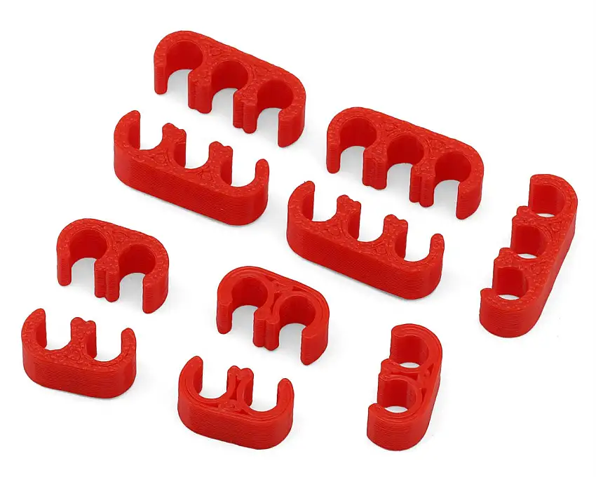 Webster Mods Wires & Cables Organizer Clips (Red) (12AWG)