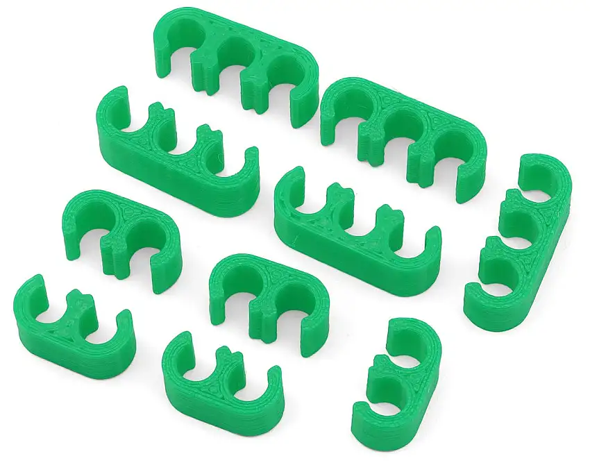Webster Mods Wires & Cables Organizer Clips (Green) (10AWG)
