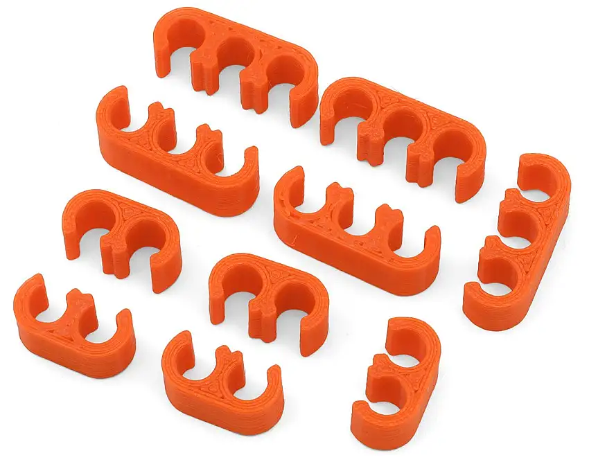 Webster Mods Wires & Cables Organizer Clips (Orange) (10AWG)
