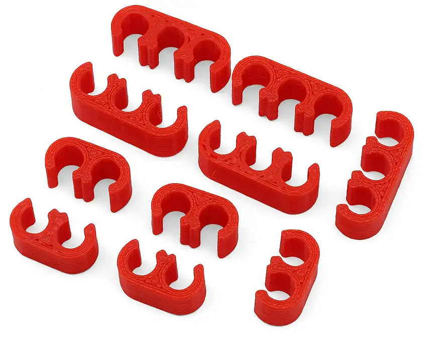 Webster Mods Wires & Cables Organizer Clips (Red) (10AWG)