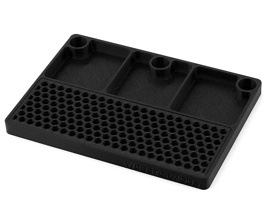 Webster Mods Differential Rebuild & Drain Tray (Black) (178x127mm)