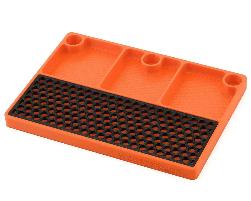 Webster Mods Differential Rebuild & Drain Tray (Orange) (178x127mm)