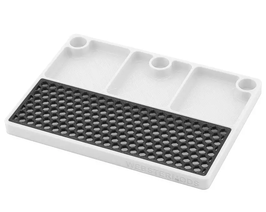 Webster Mods Differential Rebuild & Drain Tray (White) (178x127mm)