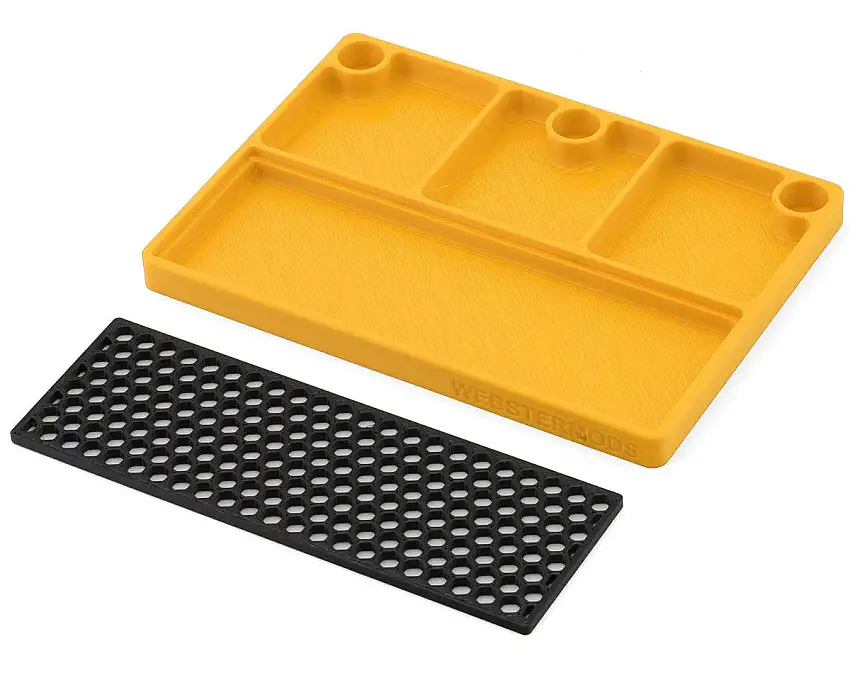 Webster Mods Differential Rebuild & Drain Tray (Yellow) (178x127mm)