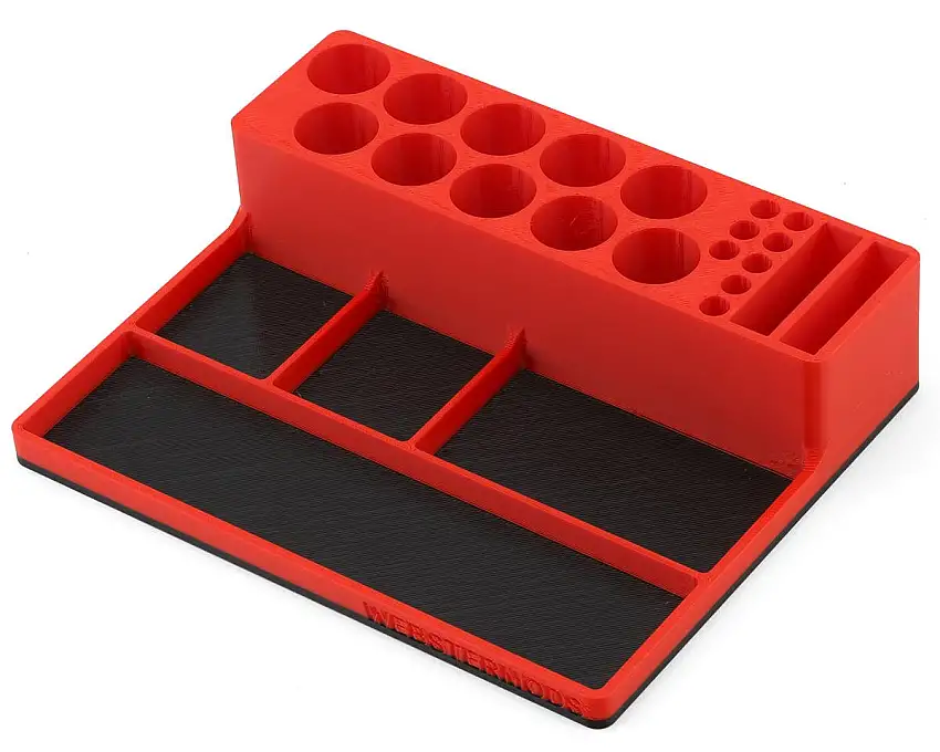 Webster Mods Standard Tool Stand & Parts Tray (Red)