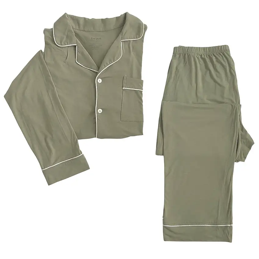 Women's Long Sleeve Pajama Set In Sage