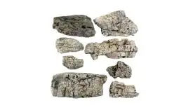 WOO-1137 Woodland Scenics Ready Rocks- Faceted Rocks (8)